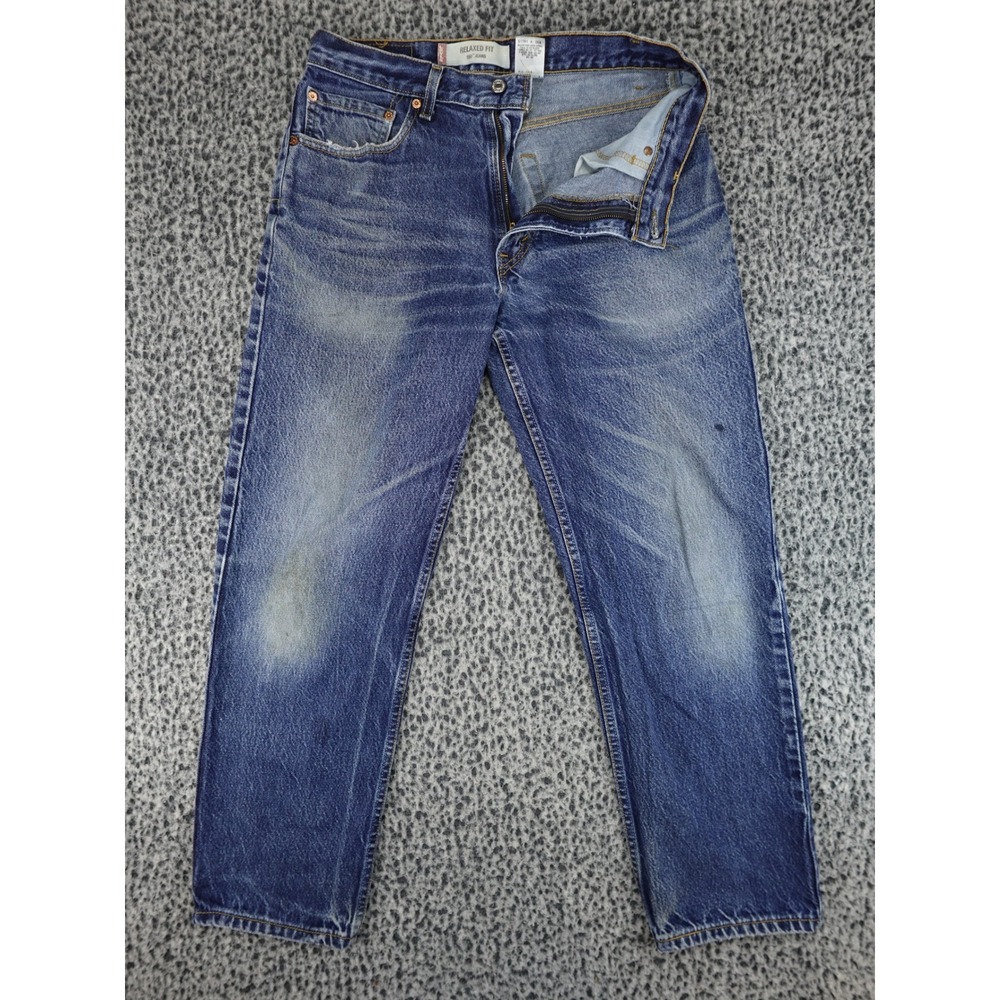 Levi's 550 Relaxed Fit Jeans Mens 33x32 Blue Vintage Made in USA Tapered Leg